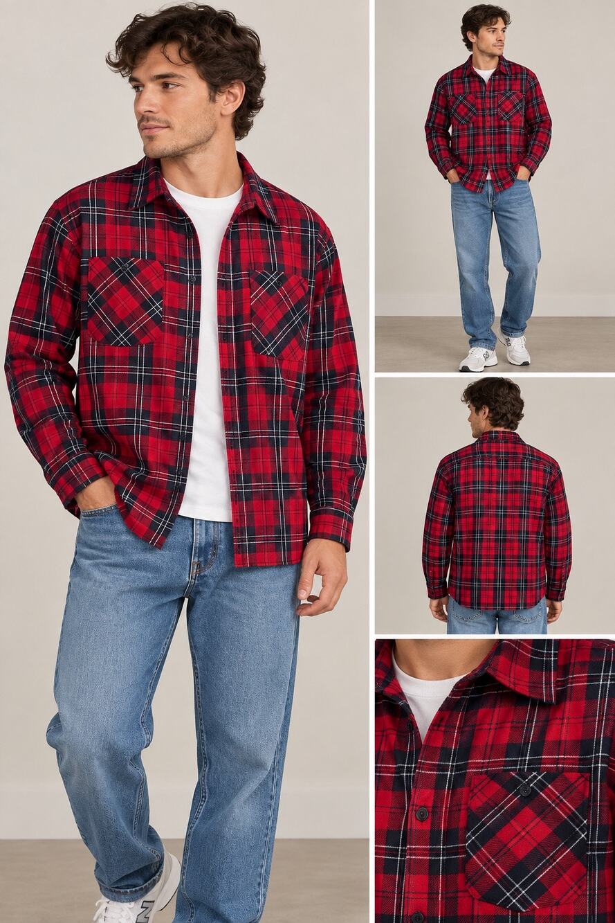 Vintage Pendleton Knockabout Men’s M 100% Virgin Wool Red Plaid Shirt USA